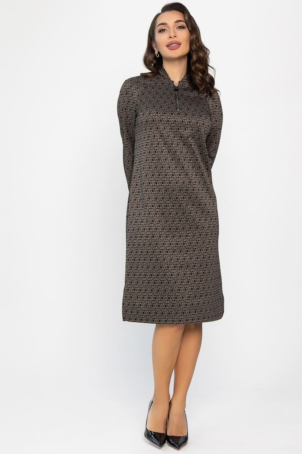Платье Изящный образ (коричневое) П13749-19М LT Collection