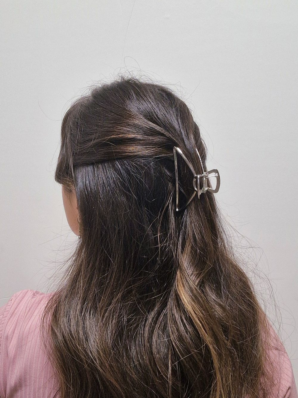 Краб для волос 7,8 см, серебристый, MONTE VITA, 457016