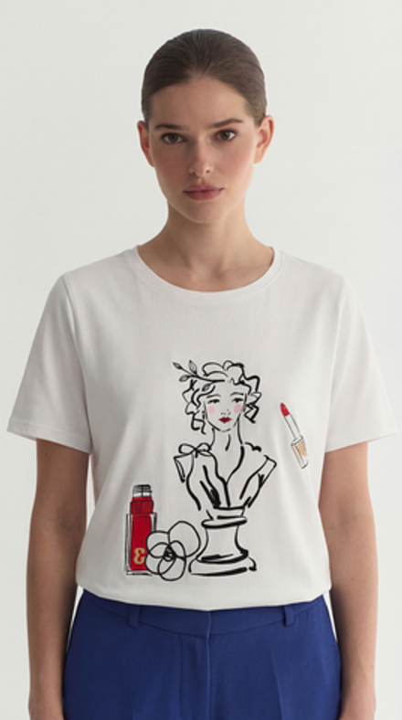 Футболка с принтом