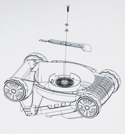 Нож сменный 32 см для газонокосилки 1200 Вт GreenWorks 2922207