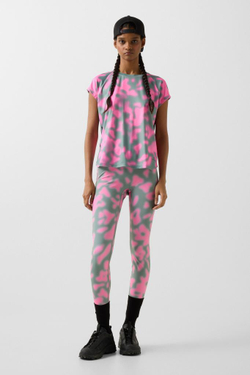 Футболка BOGNER FIRE+ICE BRENNA в зелено-розовом цвете