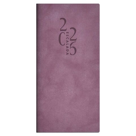 Еженедельник дат. 2026г (80*165мм) 64л., кожзам., мягк.пер. "Тиволи глосс сиреневый"