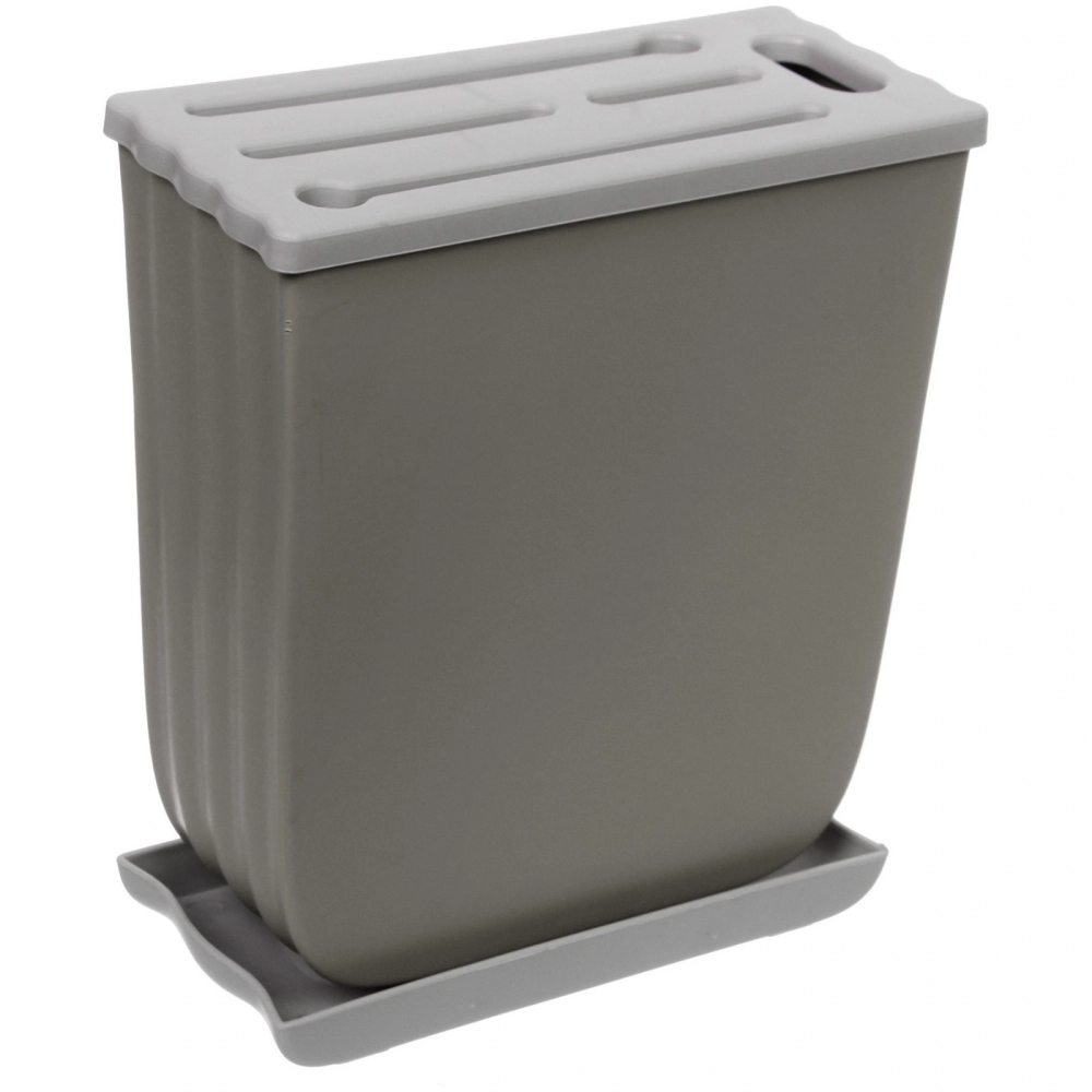 Подставка для ножей «Стиль» 19*16*7см с поддоном, микс