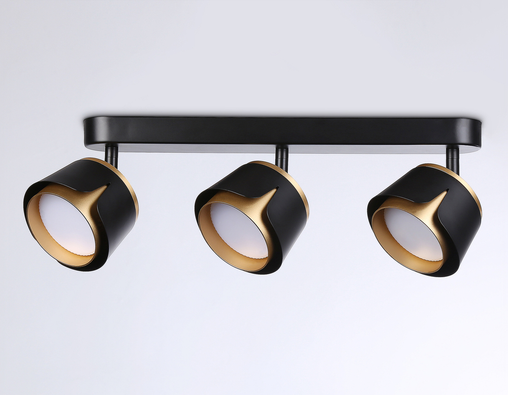 TN71237/3 BK/GD черный/золото GX53/3 380*100*147