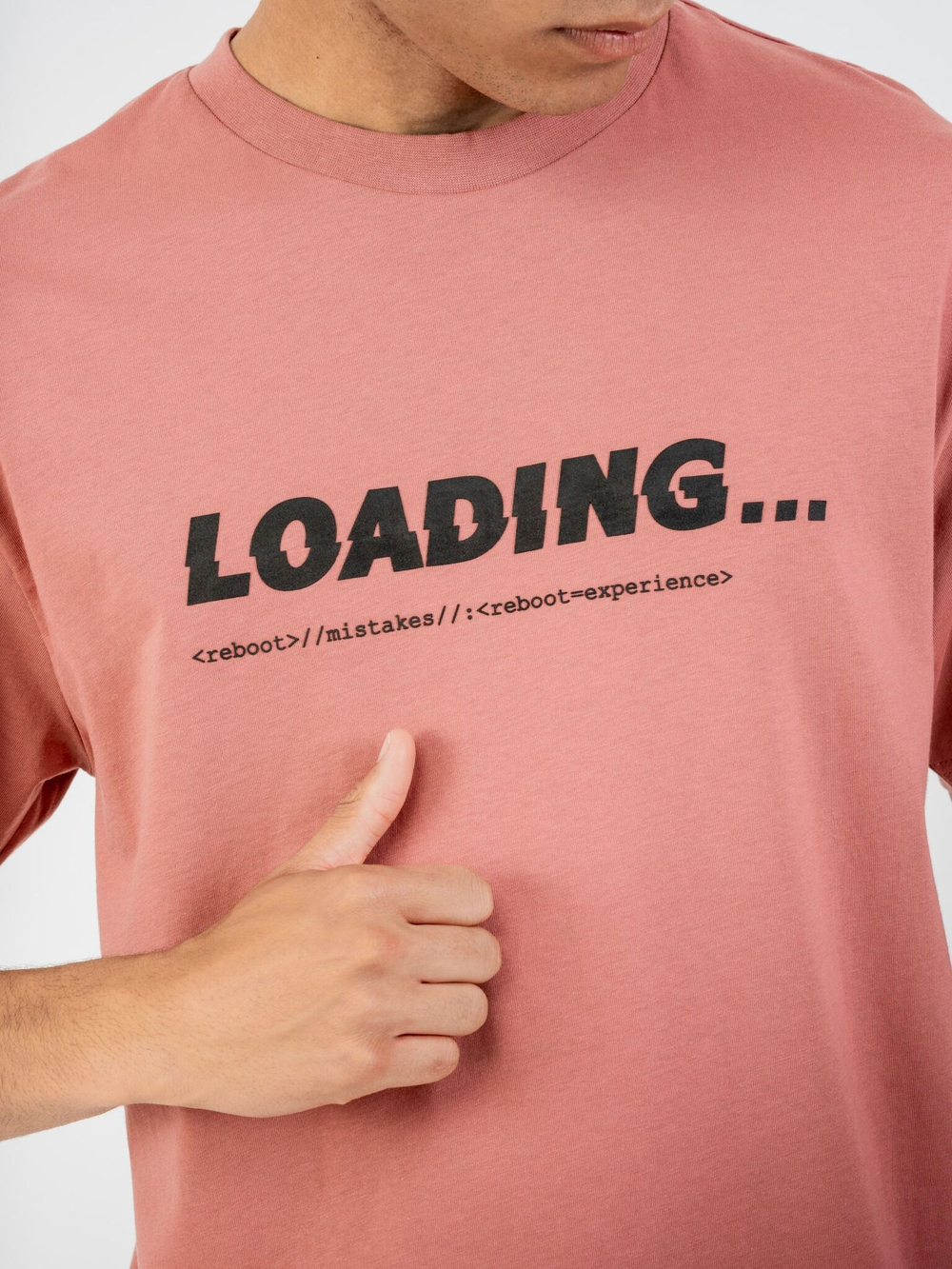 Футболка мужская ORIGINAL CREATOR LOADING GLITCH T-SHIRT, Розовый