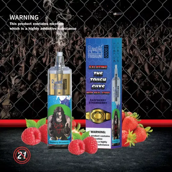RandM Tornado 10000 - Raspberry Strawberry