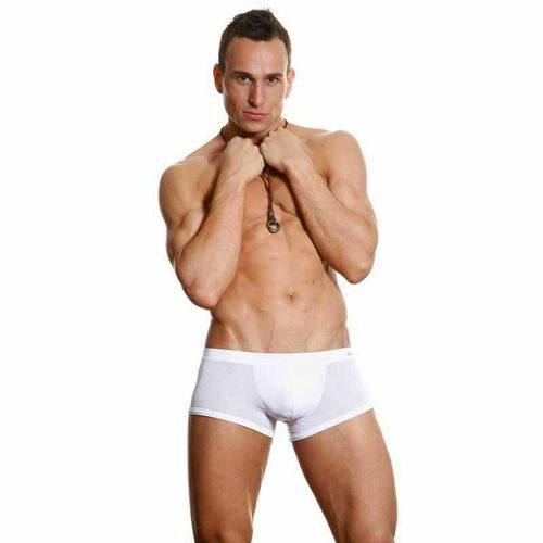 Мужские трусы боксеры белые Aussiebum Man White Boxer AB00243