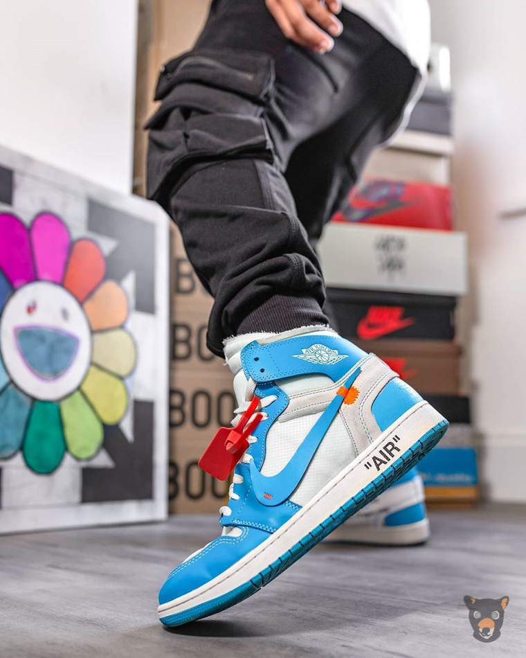 Кроссовки Off-White x Nike Air Jordan 1 "The Ten: UNC"