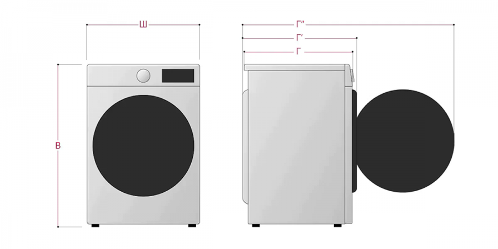 Стиральная машина узкая LG F10B8MD