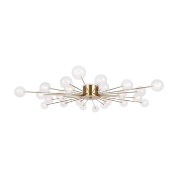 Потолочный светильник FR5242CL-24BS1 латунь/белый,прозрачный Celebrity Freya