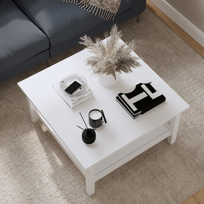 Журнальный стол Хемнэс/Кымор, 90х90х46см, белый