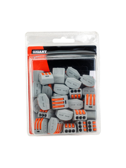 Трехпроводная клемма Gigant 50 шт/уп 0,08-2,5(4)мм² GCT-222-413-50