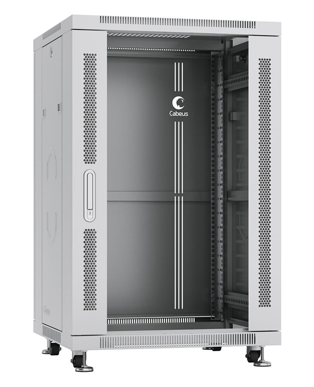 Шкаф напольный 19", 18U Cabeus SH-05C-18U60/80
