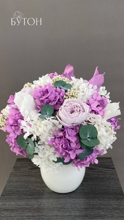 Букет стабилизированный Лунный свет