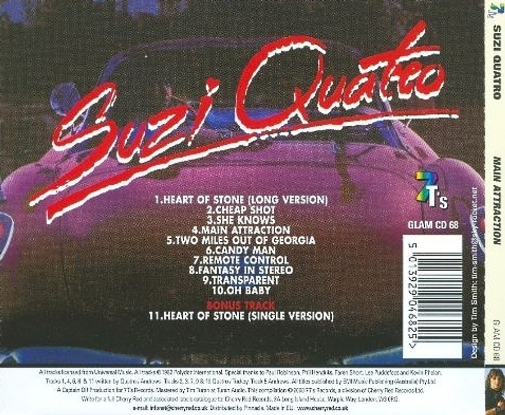 Suzi Quatro / Main Attraction (CD)