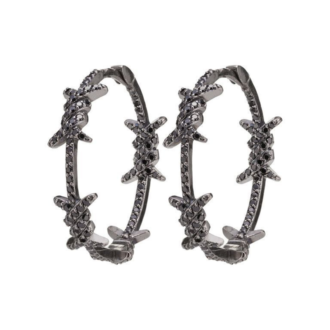 Серьги-колючая проволока