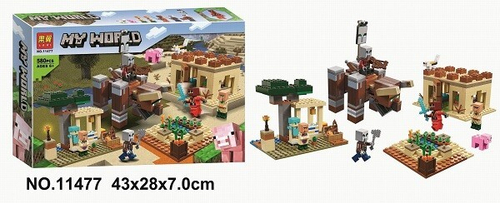 Конструктор Майнкрафт "Патруль разбойников" 580 деталей