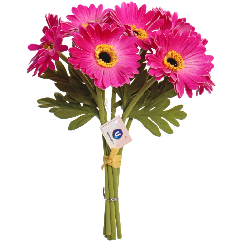 Цветы искусственные «Natur» 33см Герберы 7шт розовые