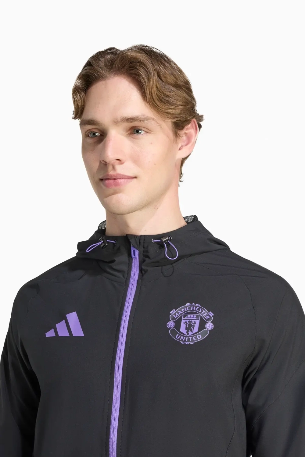 Ветровка adidas Manchester United 25/26 Competition Vis Tech Travel - черный
