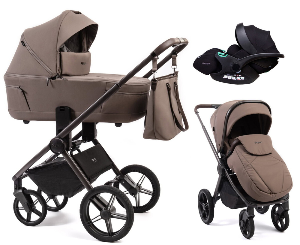 Детская коляска Peppy Monaco Thermo 3 в 1 с автокреслом Verona Mocco