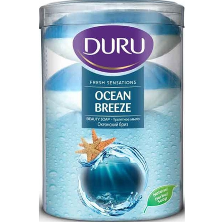 Мыло туалетное Duru (банка)  Океанский бриз 4*100 гр