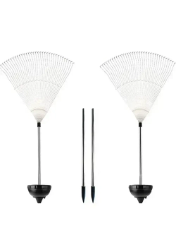 Светильник уличный садовый декор "Фейерверк" на солнечной батарее, 150 ламп, теплый свет, 2шт