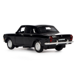 Модель ин. мет. "ГАЗ-2401 Волга" 12см, двери, багаж, черный, коробка 2401-12-BK (Технопарк)