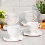 Чайный набор 12 предметов 200мл Без деколи