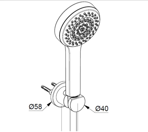 Душевой гарнитур Kludi Dive S 1S хром (6885005-00)