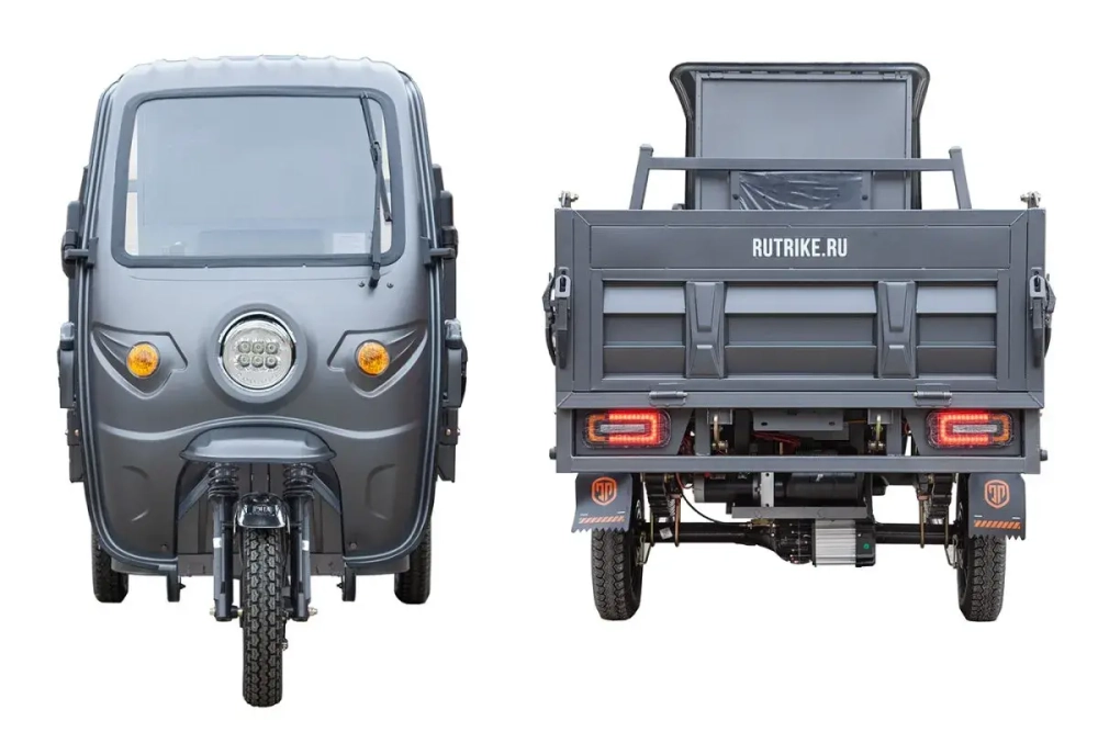 Грузовой электрический трицикл Rutrike D5 КАБИНА гидравлика 1700 60V1200W