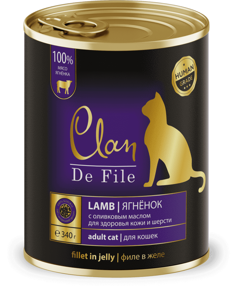 Clan De File Консервы для кошек (ягненок)
