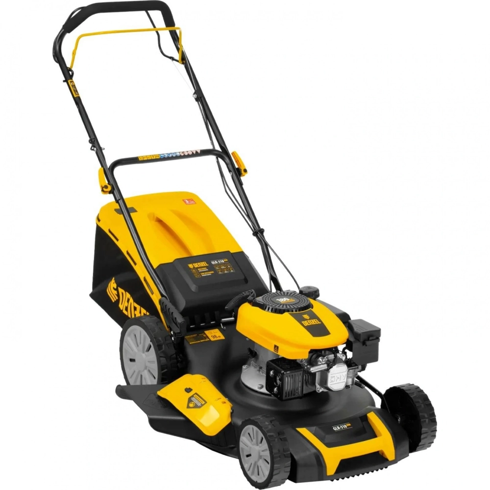 Газонокосилка бензиновая Denzel GLR-510SP-K, 180 см3, ширина 51 см, привод, травосборник 65 л