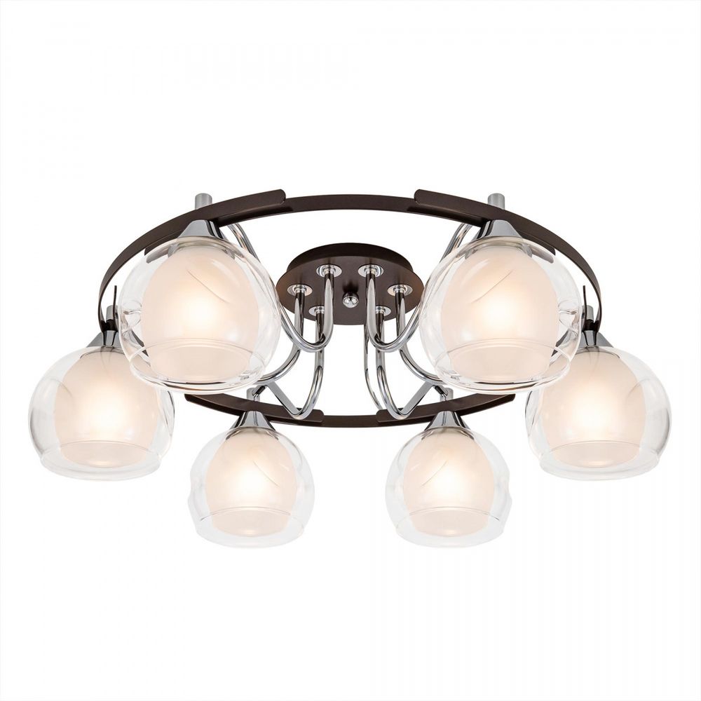 Citilux Остин CL115165 Люстра потолочная Венге Хром