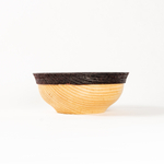 Деревянная глубокая тарелка из сибирского кедра. T196