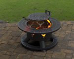 Костровая чаша с барбекю Раунд