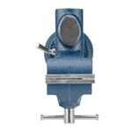 Тиски слесарные, настольные, поворотные, ширина рабочих губок 65 мм, наковальня Сибртех