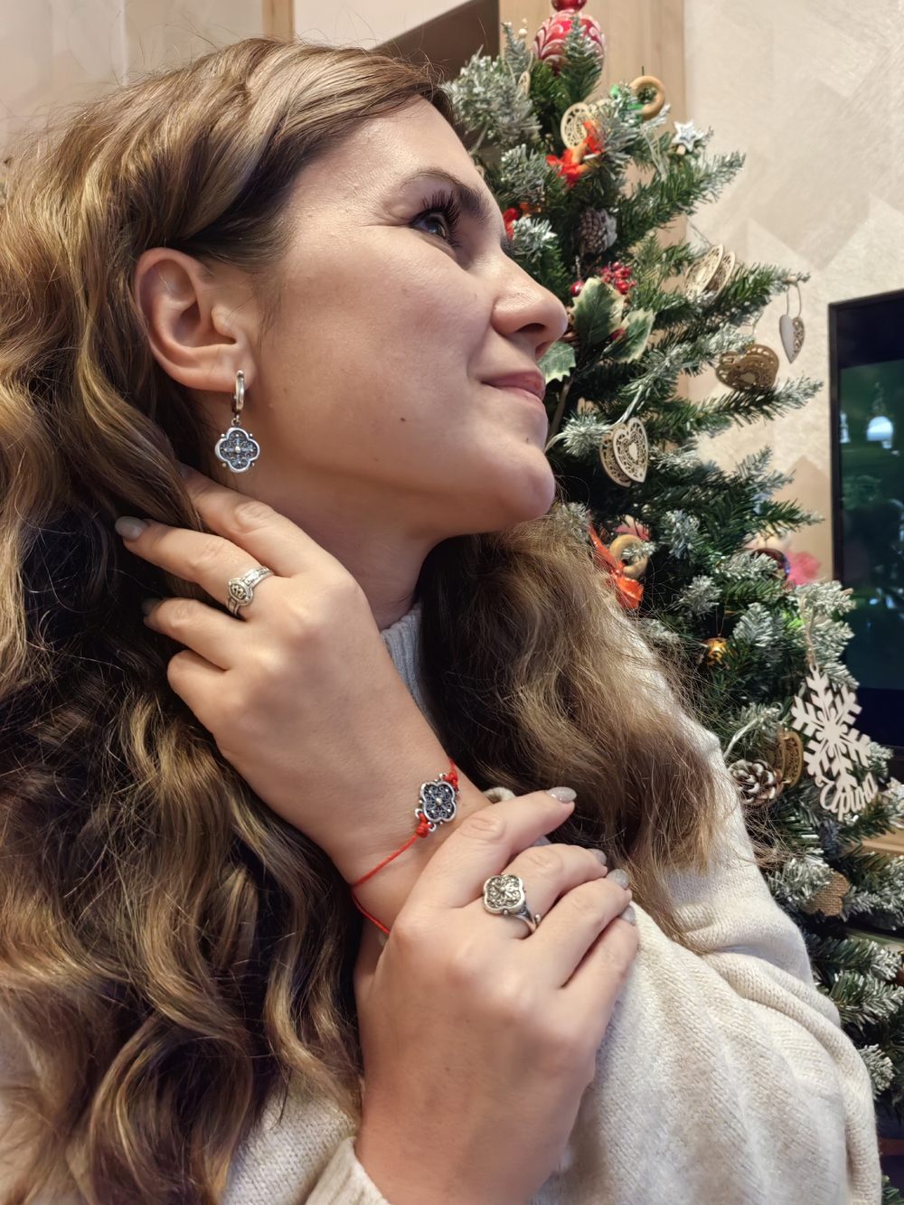 Серьги "Ольгин крест"