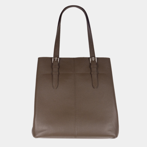 Сумка Shopper Vintage из кожи теленка, коричневого цвета