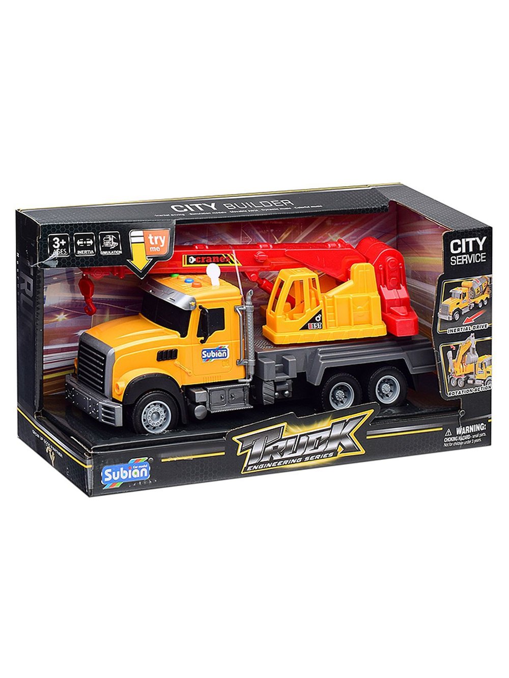 Игрушка Машина Автокран (S977-24A)