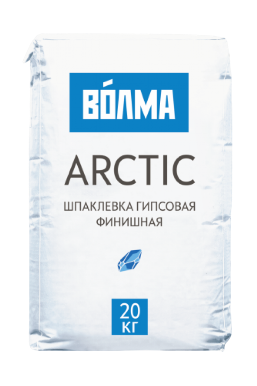 Смесь сухая шпаклевочная на гипсовом вяжущем "ВОЛМА-Arctic" 20 кг