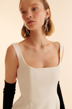 Платье корсетное (Busy mode On), молочное