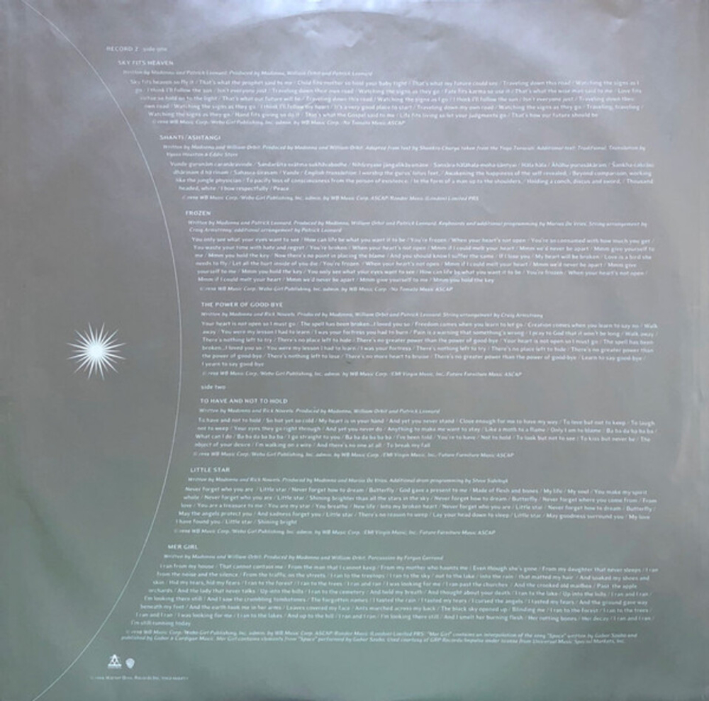 Madonna / Ray Of Light (2LP)