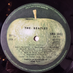 Винтажная виниловая пластинка LP The Beatles White Album (France 1978)