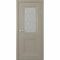 Купить Дверь экошпон винил Прадо серый остеклённая