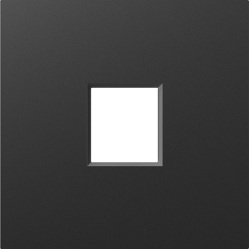 Накладка 1-я для розеток RJ45, TV, SAT,  HDMI,  матовый карбон,  серия A07