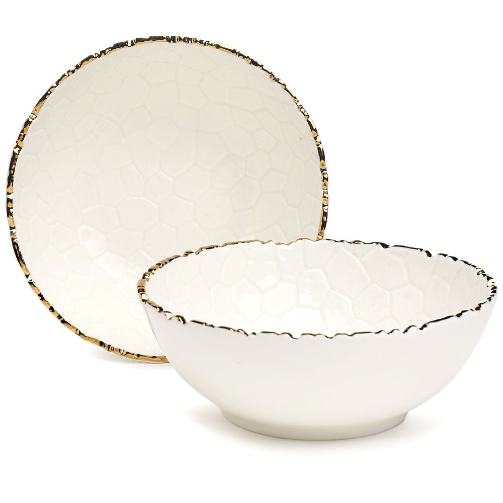 НАБОР САЛАТНИКОВ LEFARD "CHARM" 2 ШТ. 17,5*6 СМ 700 МЛ (С ЗОЛОТОЙ ЛИНИЕЙ)