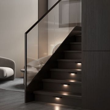 Светодиодная накладная подсветка для лестниц LED 3W 3000К IP65 40163/LED чёрный Rise Elektrostandard