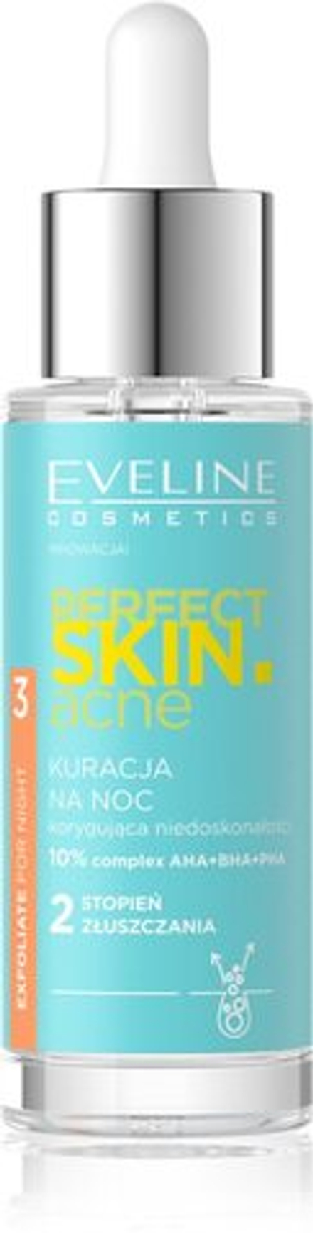 Eveline Cosmetics Perfect Skin .acne - интенсивный ночной уход против несовершенств кожи с угревой сыпью /   30  ml  / GTIN 5903416039785
