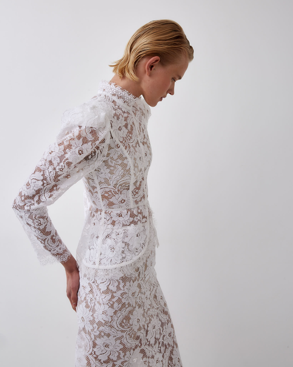 Жакет из кружева Софи Аллет белый