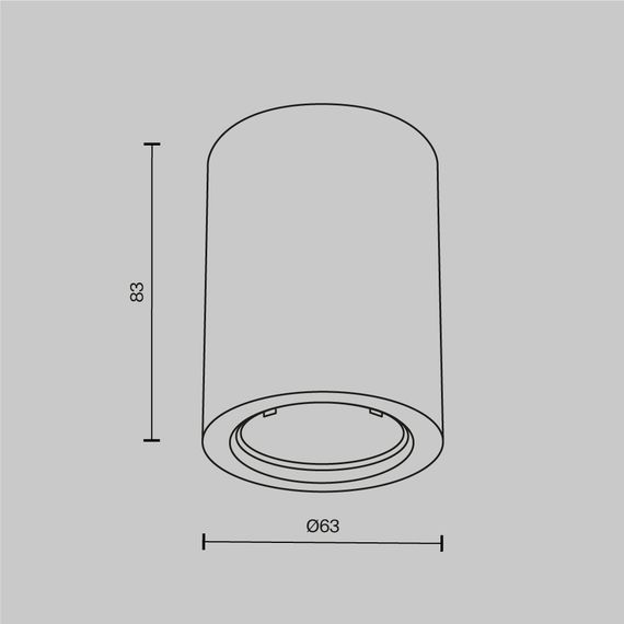 Потолочный светильник Maytoni Technical Conik gyps C001CL-GU10-W
